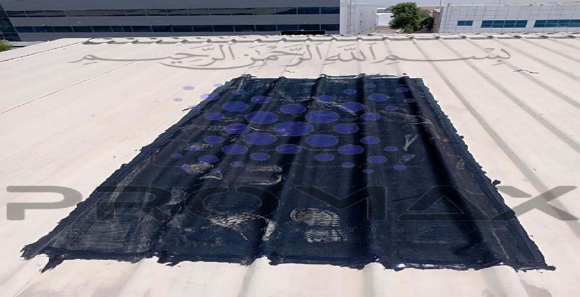Emirates Glass Alquoz - metal roof waterproofing project by Promax in Dubai, UAE
